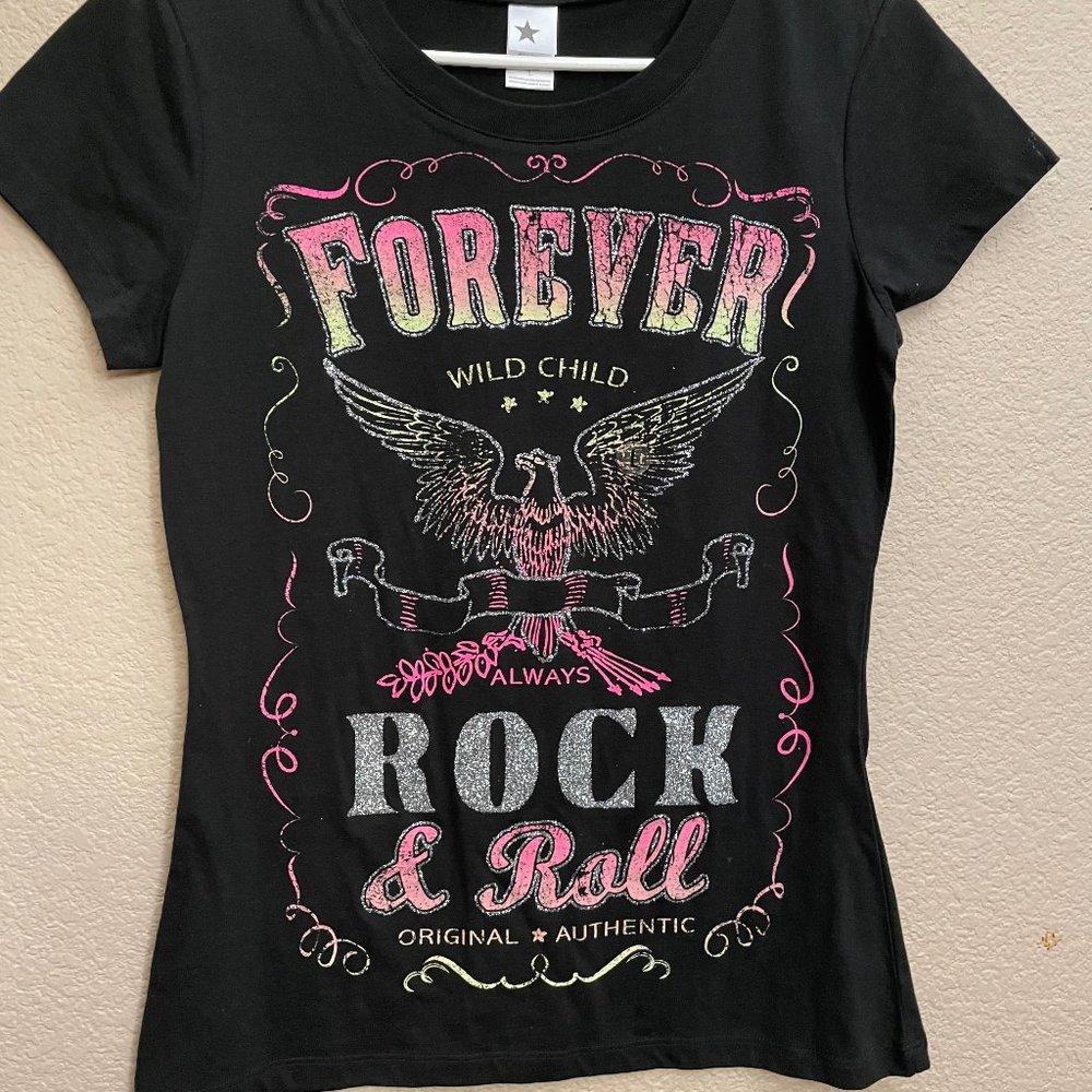 Black rockstar shirt/tee